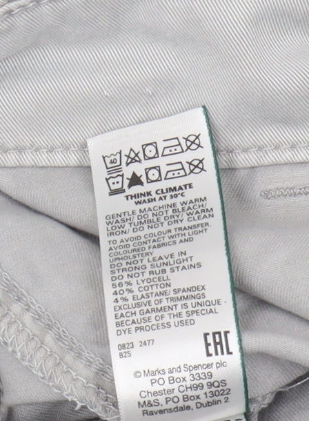 Marks and Spencer Women's Grey Cargo Trousers Size 16