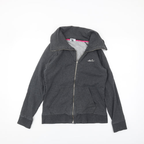 Ellesse Women’s Grey Full Zip Hoodie, Size 10, Casual Wear