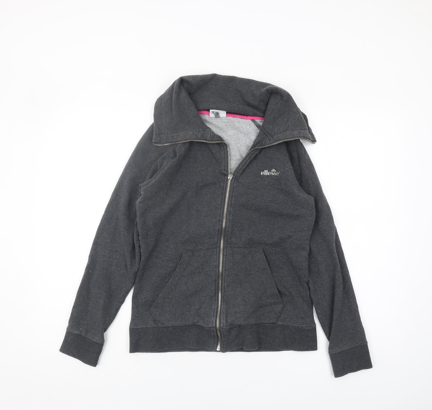 Ellesse Women’s Grey Full Zip Hoodie, Size 10, Casual Wear