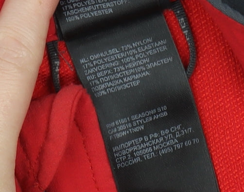 The North Face Men's Red Basic Jacket, Size S, Logo Accents