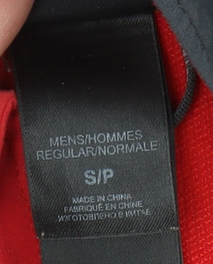 The North Face Men's Red Basic Jacket, Size S, Logo Accents