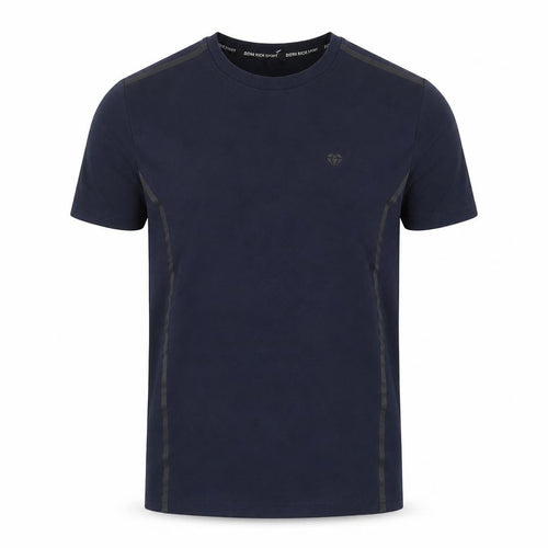 Born Rich Men's Blue Slim Fit Gym T-Shirt M