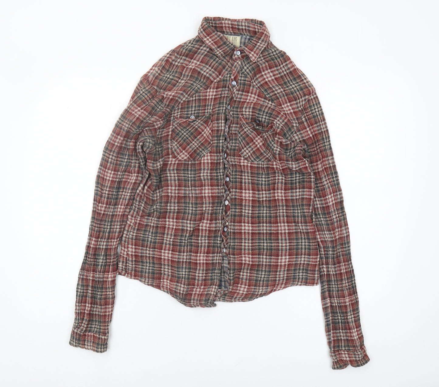 Pearly King Multicoloured Plaid Button-Up Shirt M