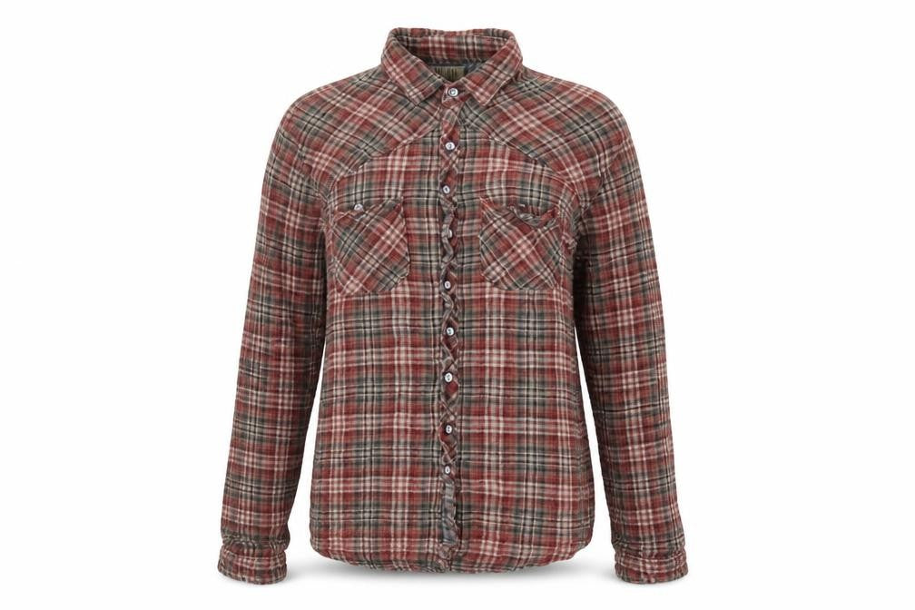 Front view of Pearly King Multicoloured Plaid Button-Up Shirt M