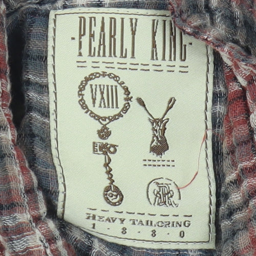 Pearly King Multicoloured Plaid Button-Up Shirt M