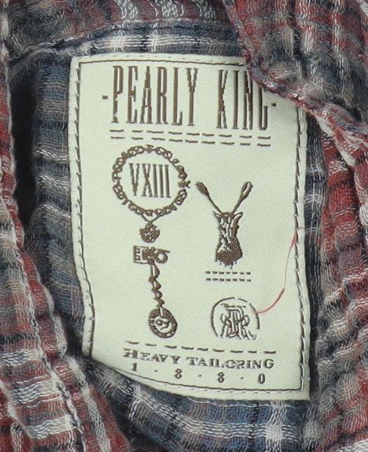 Pearly King Multicoloured Plaid Button-Up Shirt M