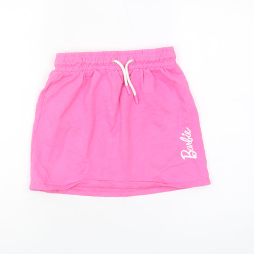 Barbie Girls Pink Skirt, 9-10 Years, Casual Logo Style