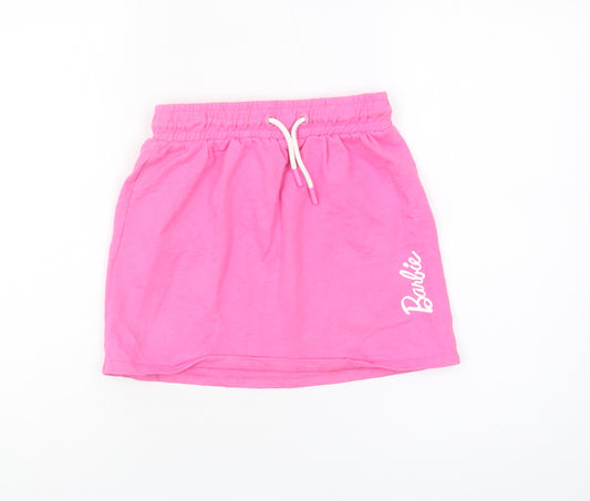 Barbie Girls Pink Skirt, 9-10 Years, Casual Logo Style