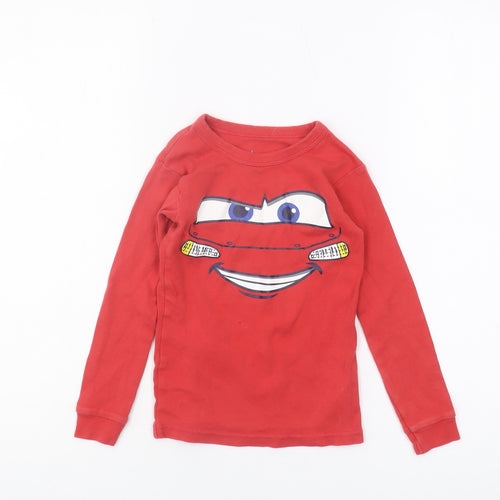 Gap Boys Red Cars Long Sleeve T-Shirt 6 Years