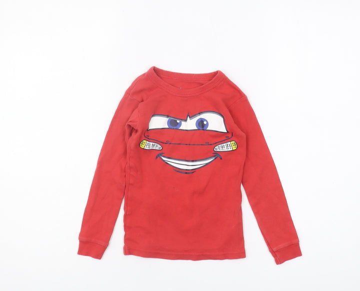 Gap Boys Red Cars Long Sleeve T-Shirt 6 Years