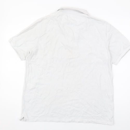 Lyle & Scott Men's White Relaxed Polo Shirt L