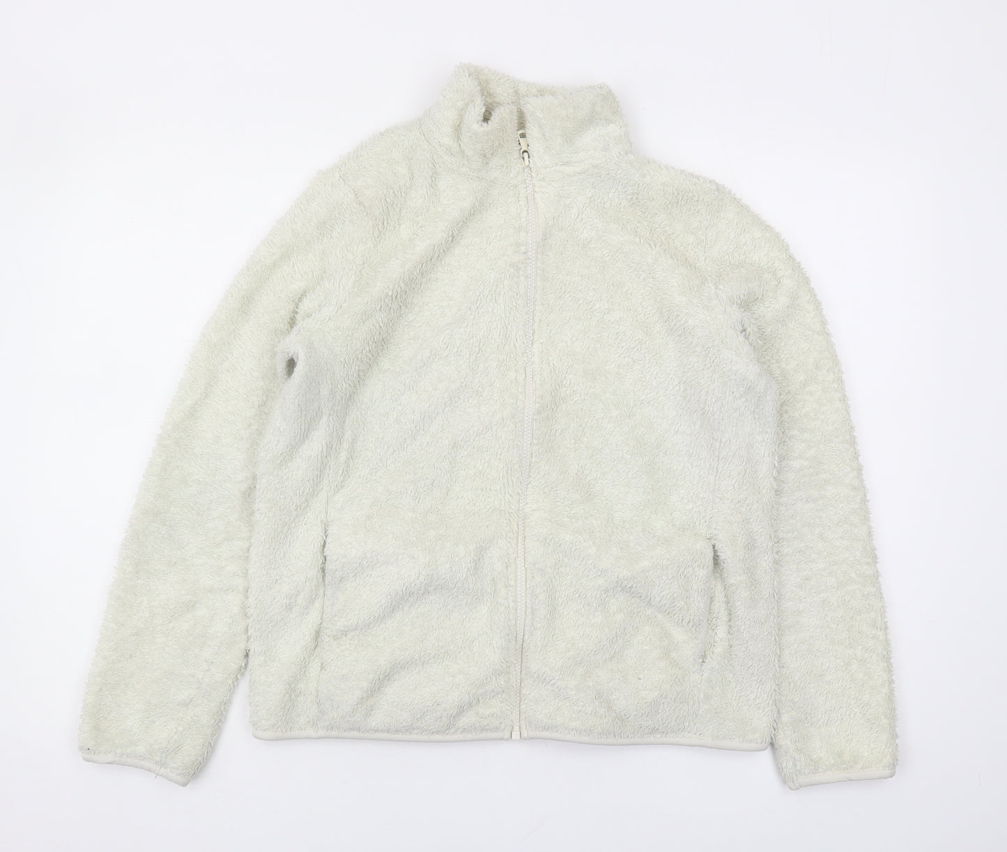 Uniqlo Women’s White Fleece Jacket Size 8