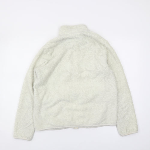 Uniqlo Women’s White Fleece Jacket Size 8
