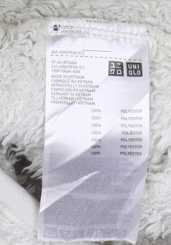 Uniqlo Women’s White Fleece Jacket Size 8