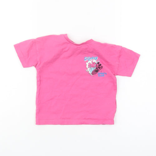 Disney Pink Mickey Mouse T-Shirt for Toddlers 12-18 Months