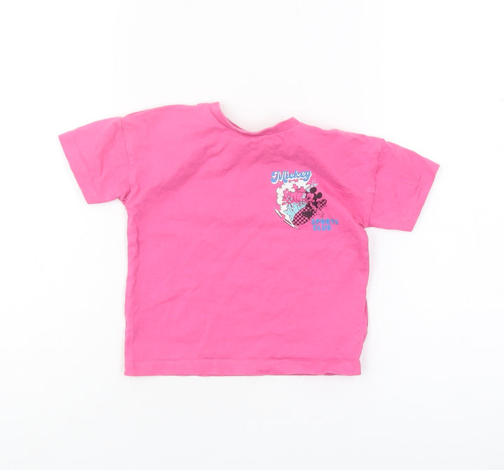 Disney Pink Mickey Mouse T-Shirt for Toddlers 12-18 Months
