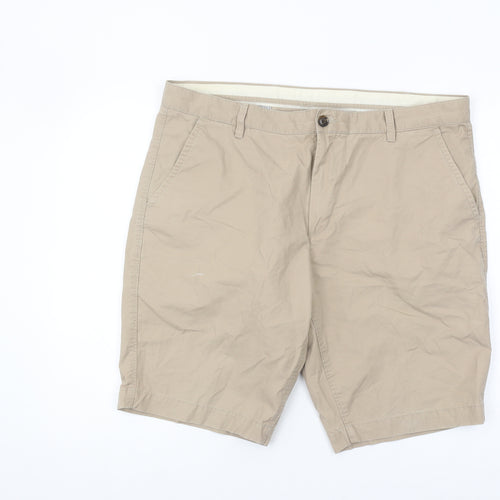 John Lewis Men's Beige Chino Shorts, Size 40, Cotton