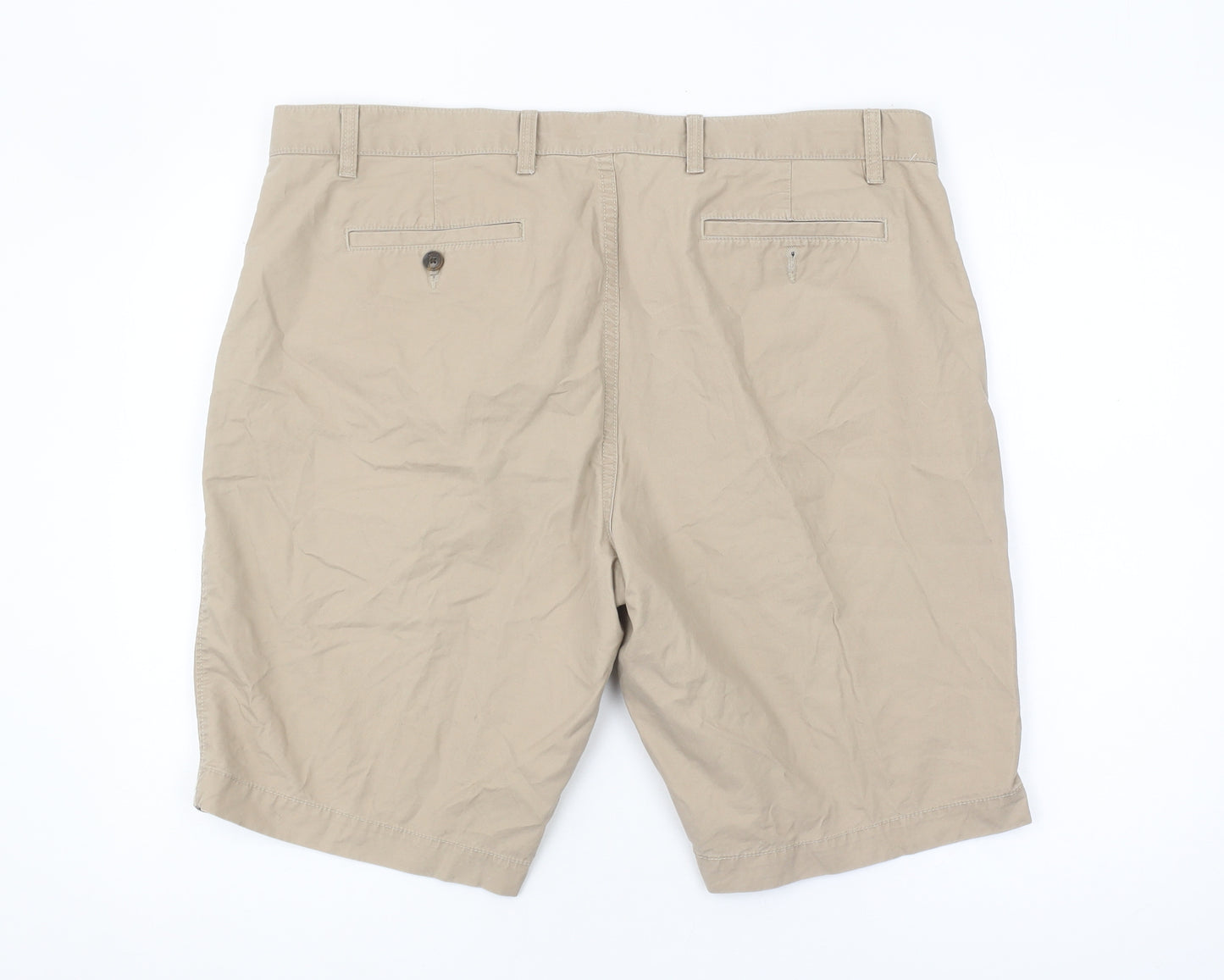 John Lewis Men's Beige Chino Shorts, Size 40, Cotton