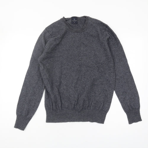 Tailorbyrd Men's Grey Pullover Jumper, Size M, Wool Blend