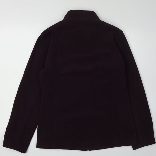 Marks and Spencer Women's Purple Fleece Jacket Size 8