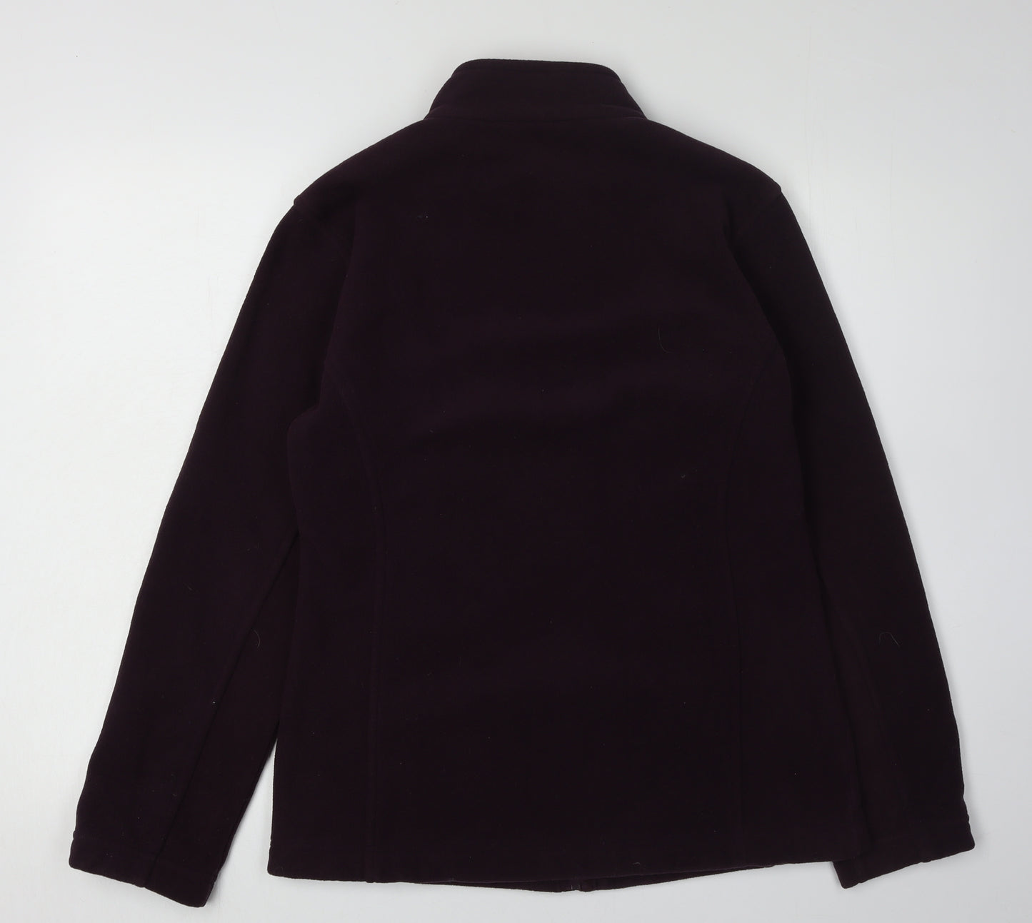 Marks and Spencer Women's Purple Fleece Jacket Size 8