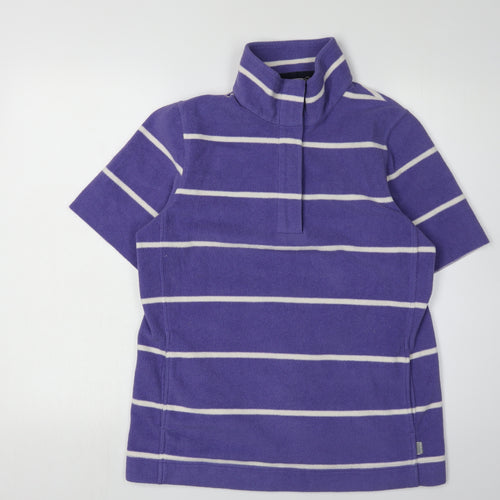 Rohan Women Purple Striped Sweatshirt M Casual