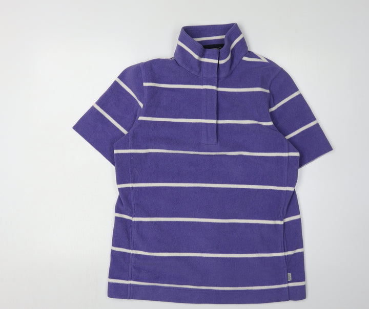Rohan Women Purple Striped Sweatshirt M Casual
