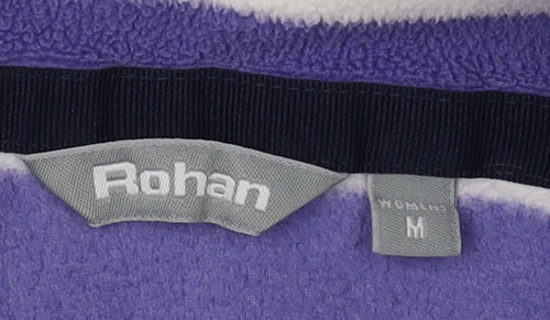 Rohan Women Purple Striped Sweatshirt M Casual