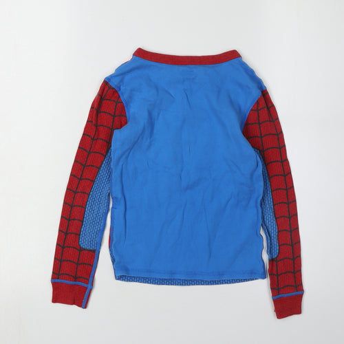 Marvel Boys Spider-Man Red Blue Long Sleeve T-Shirt 7 Years