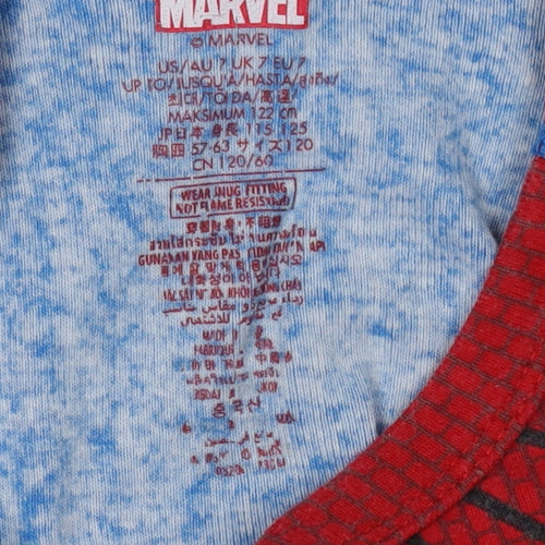 Marvel Boys Spider-Man Red Blue Long Sleeve T-Shirt 7 Years