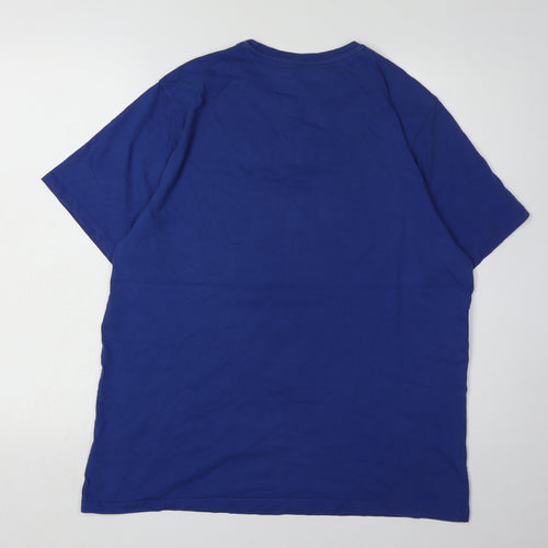 Nintendo Super Mario Men's Blue Graphic T-Shirt L