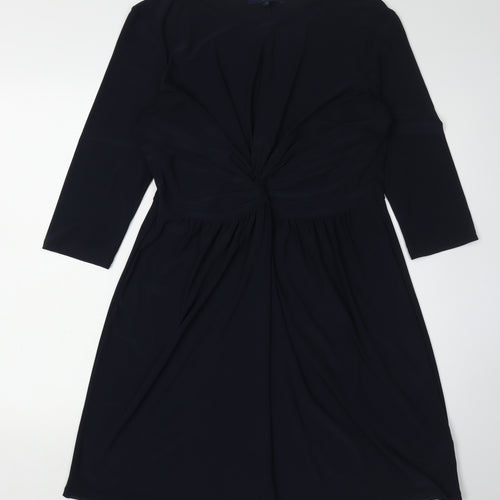 Next Women's Black Knee-Length Dress Size 16