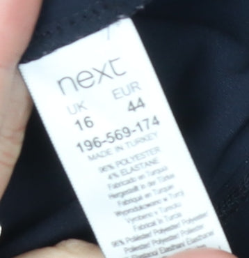 Next Women's Black Knee-Length Dress Size 16