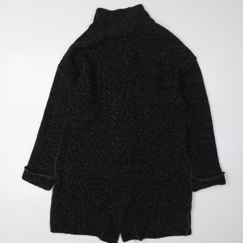 Next Women's Black Cardigan Jacket, Size L, High Neck