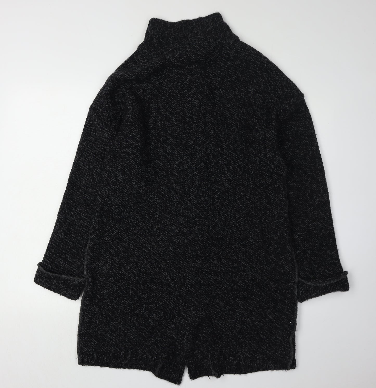 Next Women's Black Cardigan Jacket, Size L, High Neck