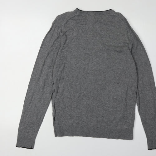 Jack & Jones Men's Grey Pullover Jumper S