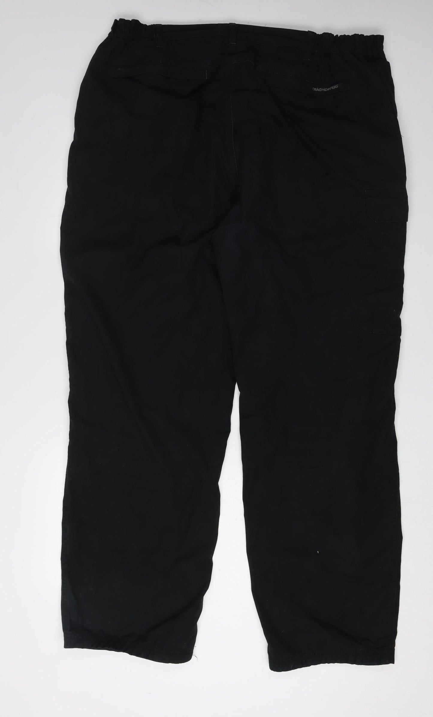 Craghoppers Men's Black Trousers, Size L, Hiking, Polyester/Cotton