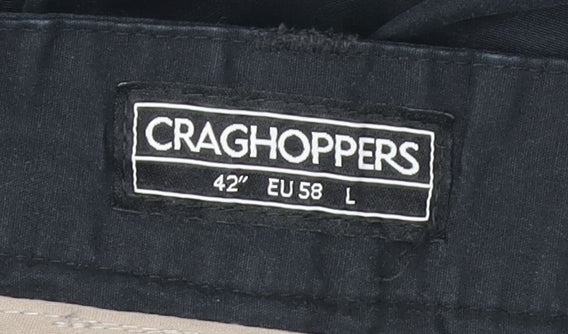 Craghoppers Men's Black Trousers, Size L, Hiking, Polyester/Cotton