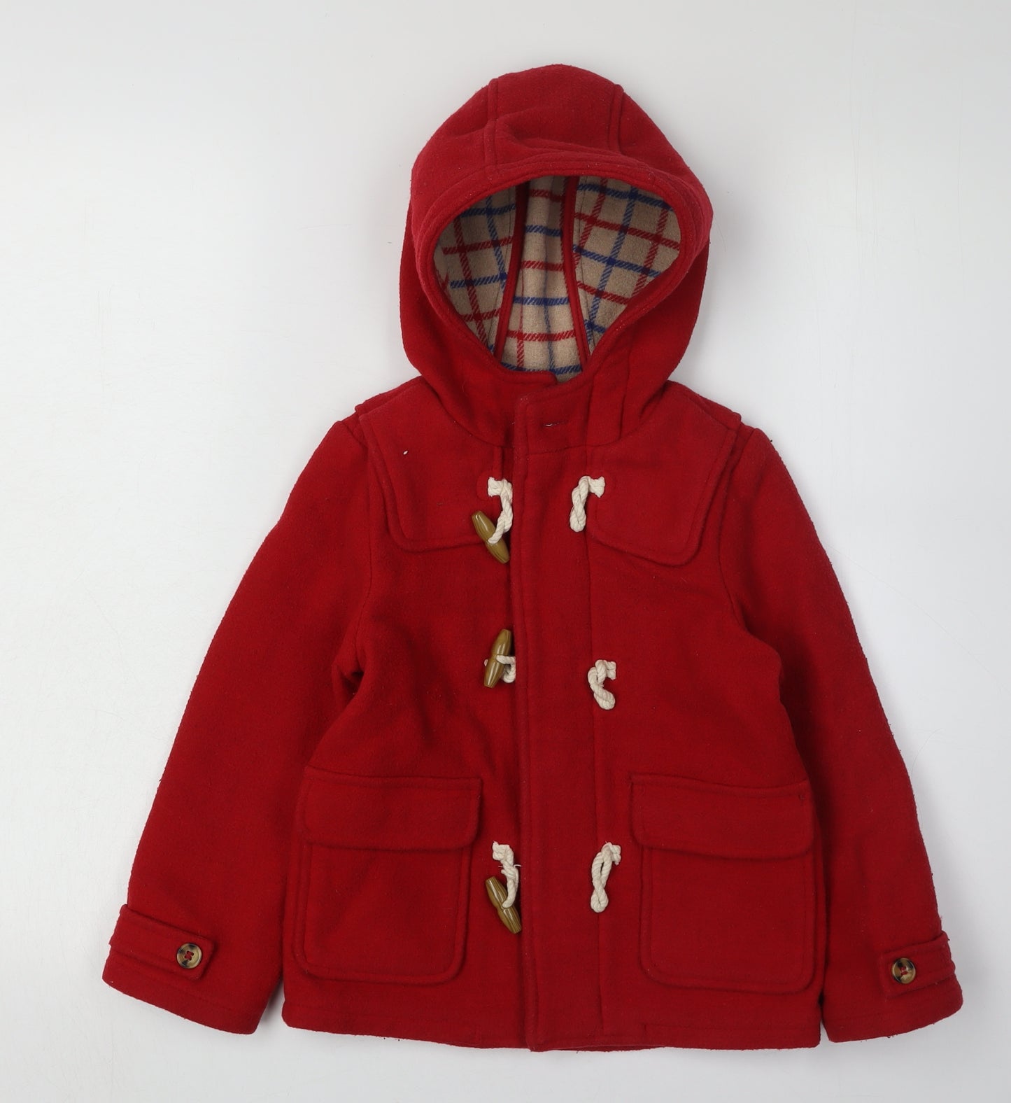 Marks and Spencer Girls Red Duffle Coat 4-5 Years
