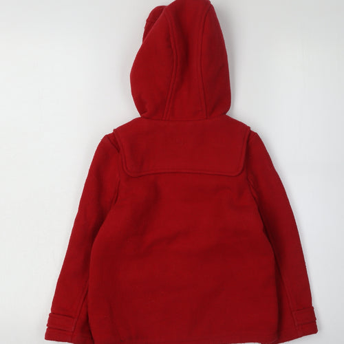 Marks and Spencer Girls Red Duffle Coat 4-5 Years