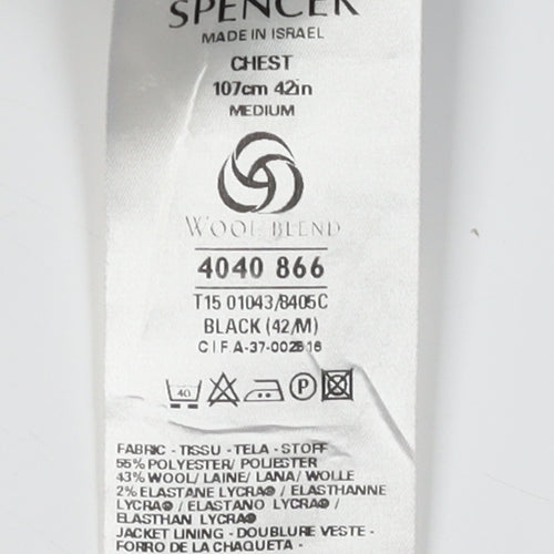 Marks and Spencer Men's Black Suit Jacket 42R