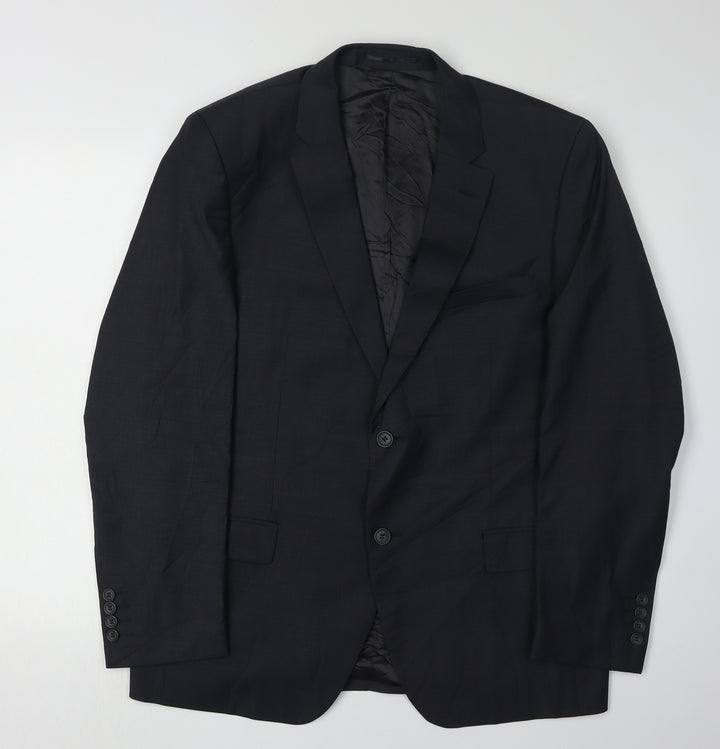 Santinelli Men's Charcoal Blazer 42R Regular Fit