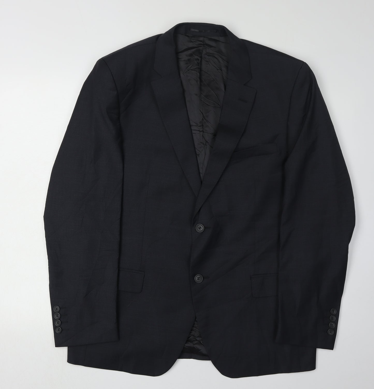 Santinelli Men's Charcoal Blazer 42R Regular Fit