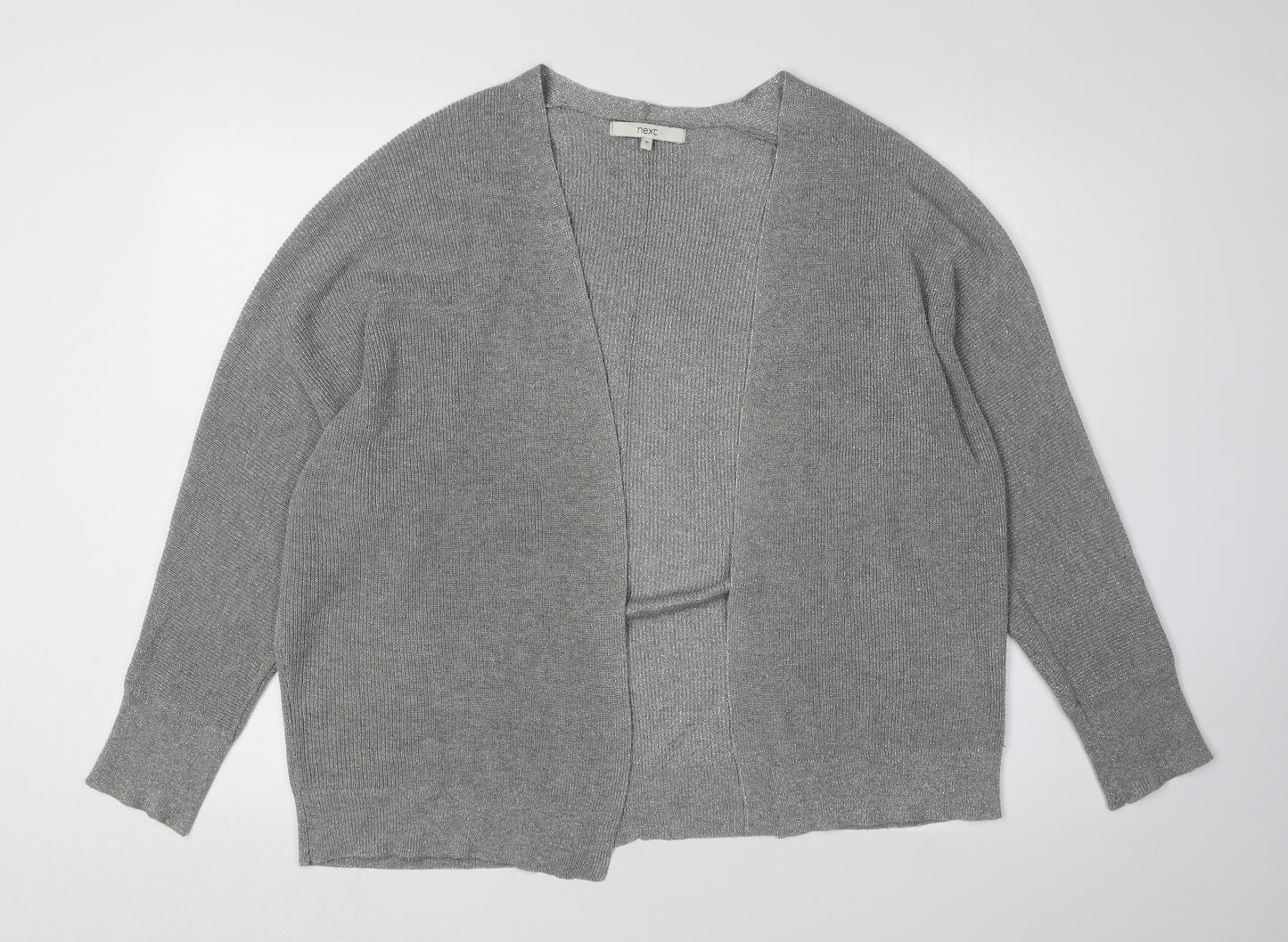 Next Women's Grey Cardigan, Size 12, Casual, Knit, Lightweight