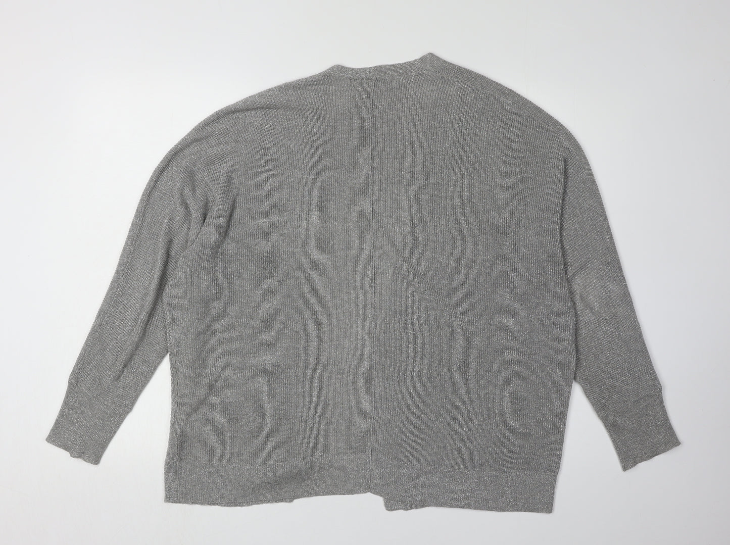 Next Women's Grey Cardigan, Size 12, Casual, Knit, Lightweight