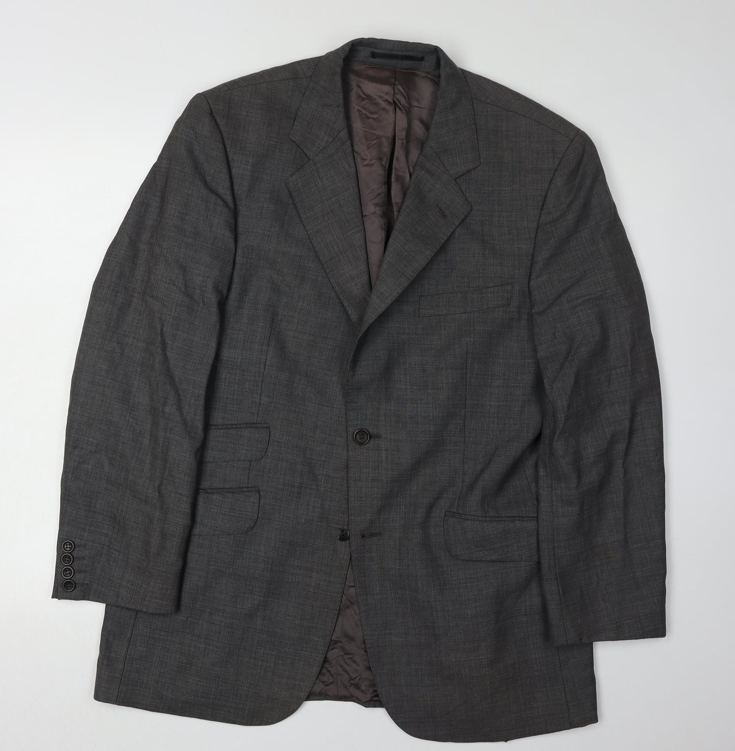 Jaeger Men's Grey Blazer, Size 40R, Regular Fit