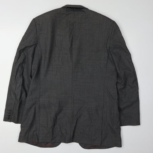 Jaeger Men's Grey Blazer, Size 40R, Regular Fit