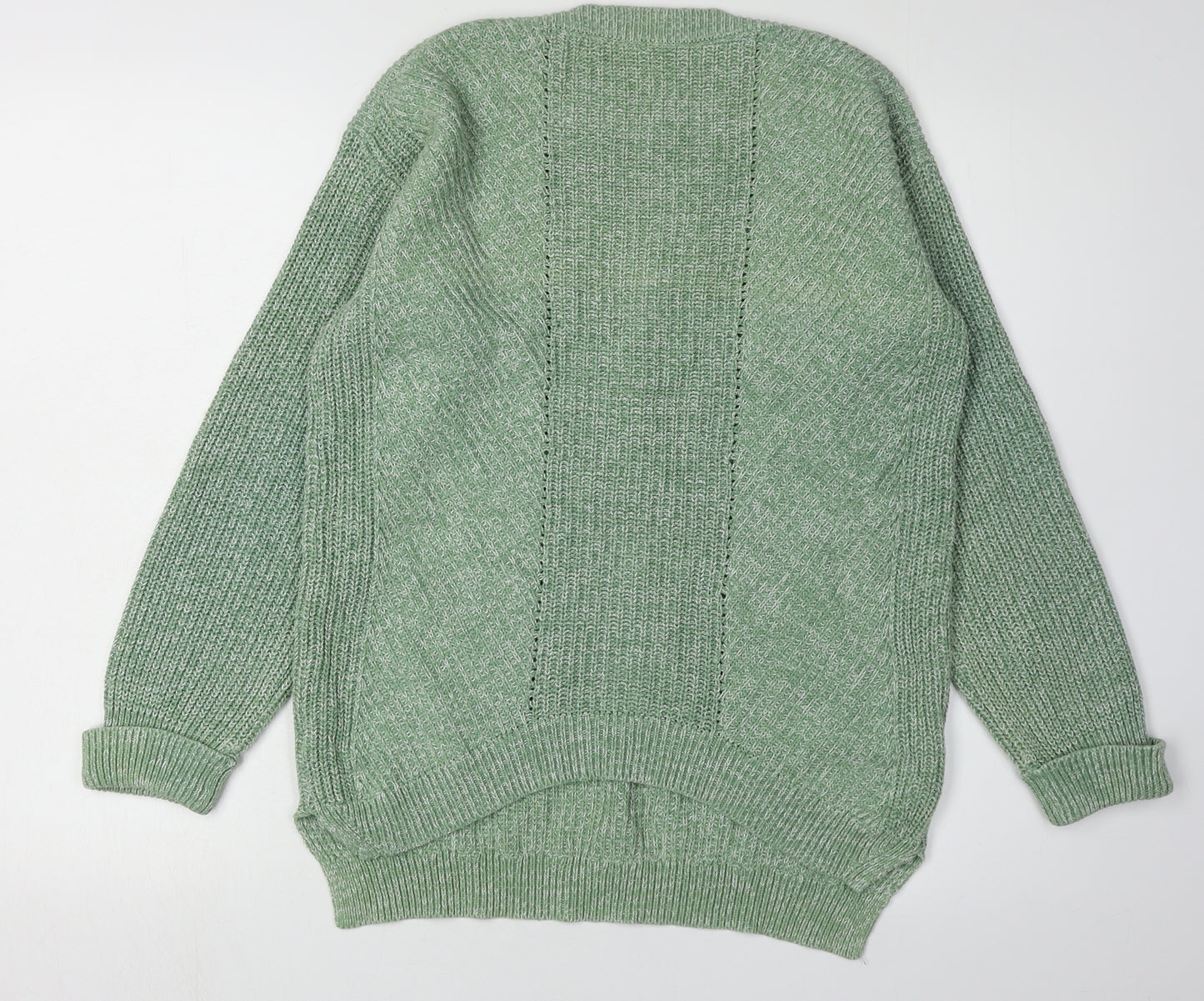 Marks and Spencer Women's Green Cotton Jumper Small
