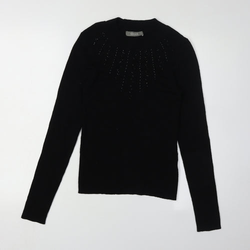 Oasis Women’s Black S Pullover Jumper Knit Casual