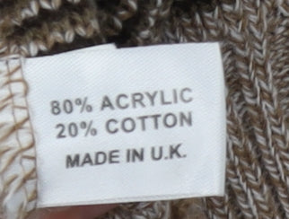 Benbrook Men's Beige Full Zip Cardigan 2XL